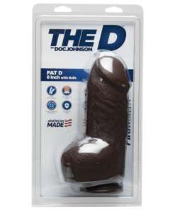 The D 8" Fat D w/Balls - Chocolate