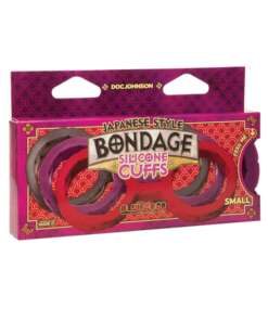 Japanese Bondage Silicone Cuffs Small - Purple