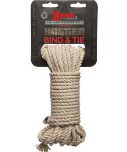 Kink Bind & Tie Hemp Bondage Rope - 30 ft Natural