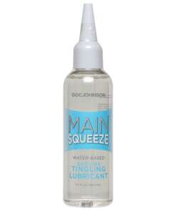 Main Squeeze Cooling/Tingling Water-Based Lubricant - 3.4 oz