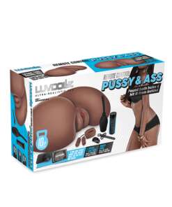 Luvdolz Remote Control Rechargeable Pussy & Ass w/Douche - Mocha