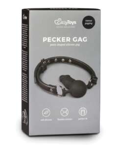 Easy Toys Ball Gag w/Silicone Dong - Black