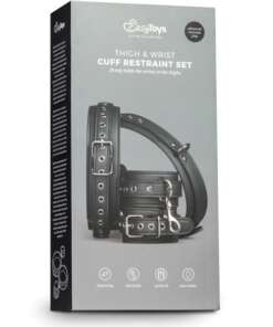 Easy Toys Thigh & Wrist Cuff Set - Black
