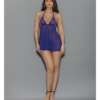 Euphoria Sheer Babydoll Midnight Purple O/S