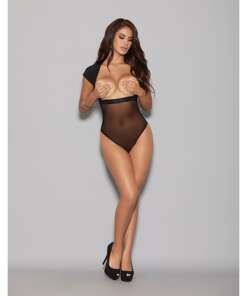 Lingerize Multiwear Teddy (Customize w/Your Favorite Bra) Black S/M