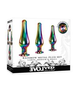 Evolved Rainbow Metal Plug set