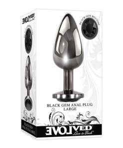 Evolved Black Gem Anal Plug - Large