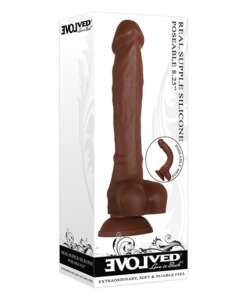 Evolved Real Supple Silicone Poseable Dark 8.25&rdquo;