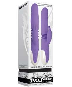 Evolved Thick & Thrust Bunny Dual Stim Rechargeable - Purple