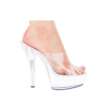 Ellie Shoes Vanity 6" Pump 2" Platform Clear Six