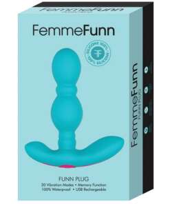 Femme Funn Vibrating Butt Plug - Turquoise