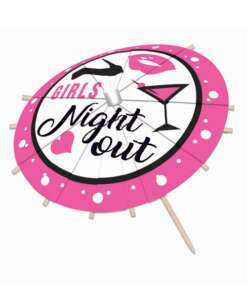 Girls Night Out Drink Umbrella - Pack of 12