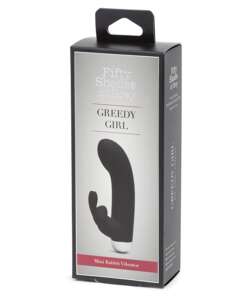 Fifty Shades of Grey Greedy Girl Rechargeable Mini Rabbit Vibrator