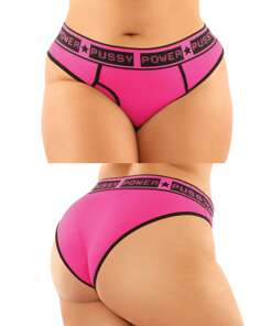 Vibes Buddy Pack Pussy Power Micro Brief & Lace Thong Pnk/Blk QN