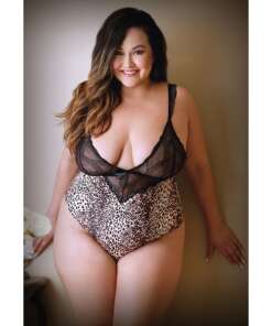 Curve Lorena Teddy Animal Print 1X/2X