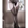 Sheer Fantasy Dim the Lights Garter Stockings Black QN