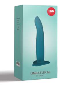 Fun Factory Limba Flex Dildo - Medium Deep Sea Blue