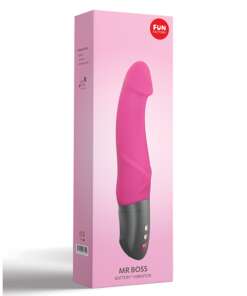 Fun Factory Mr. Boss 7" Girthy Silicone Dildo - Blackberry