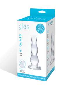 Glas 4" Butt Plug - Clear