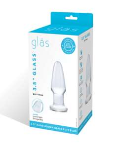 Glas 3.5" Butt Plug - Clear