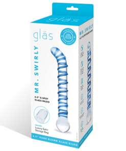 Glas Mr. Swirly 6.5" G-Spot Glass Dildo
