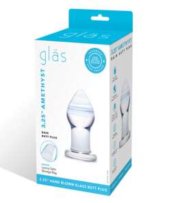 Glas Amethyst Rain Glass Butt Plug