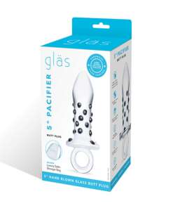 Glas Pacifier Glass Butt Plug