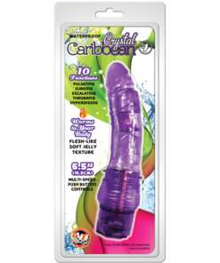 Crystal Caribbean Jelly Vibe #4  Waterproof - 10 Function Purple
