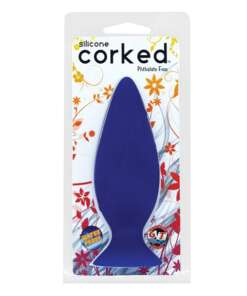 Corked Butt Plug Small - Blue