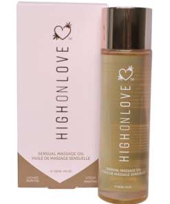 High On Love Hemp Massage Oil - Lychee Martini