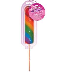 Jumbo Rainbow Pecker Pop on Blister Card