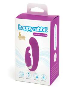Happy Rabbit G Spot Clitoral Curve Vibrator - Purple