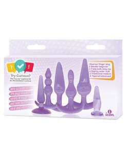 Try-Curious Anal Plug Kit - Purple
