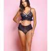 Dark in Love Bra & Panty Black 1X