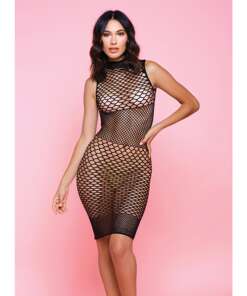 Fishnet Ride or Die Dress Black O/S