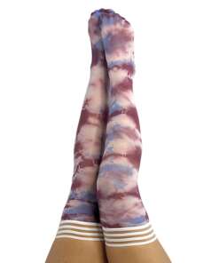 Kix'ies Madisen Tie Die Thigh High Blue/Purple C