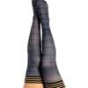 Kix'ies Debbie Plaid Thigh Highs Blue C