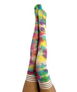 Kix'ies Gilly Tie Die Thigh High Bright Color B