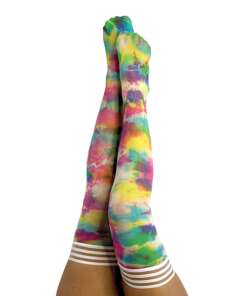 Kix'ies Gilly Tie Die Thigh High Bright Color D
