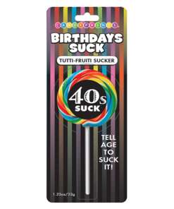 Birthday Lollipops - 40s Suck Tutti Frutti