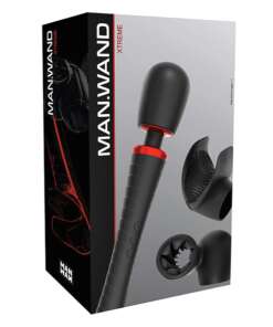 Man Wand Xtreme w/2 Attachments - Black