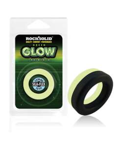 Rock Solid Glow in the Dark  Big O Ring - Black/Green