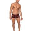 Kiss Me Stretch Mesh Mini Short Blk/Rd SM