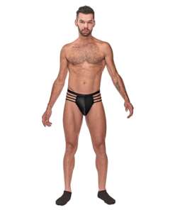 Cage Matte Cage Thong Black S/M