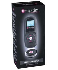 Mystim Cluster Buster Wireless eStim Starter Kit - Black