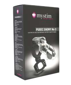 Mystim Pubic Enemy No. 3 Cock Cage - Clear