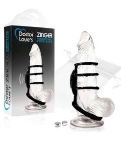 Doctor Love's Vibrating Cock Cage - Black