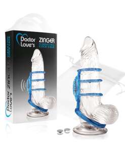 Doctor Love's Vibrating Cock Cage - Blue