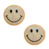 Burlesque Smile Face Jewel Reusable Silicone Nipztix - Gold O/S