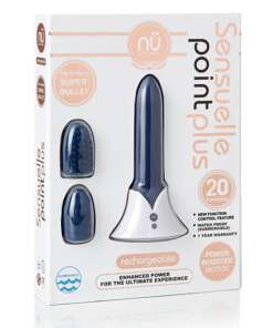 Nu Sensuelle Point Plus Rechargeable Bullet - Navy Blue